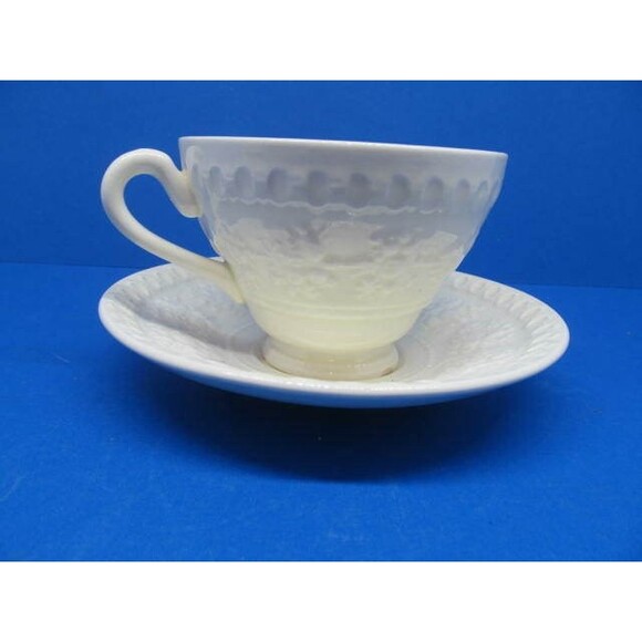 Wedgwood Of Etruia And Barlaston Wellesley Cream Color Cup And Saucer - Picture 10 of 10